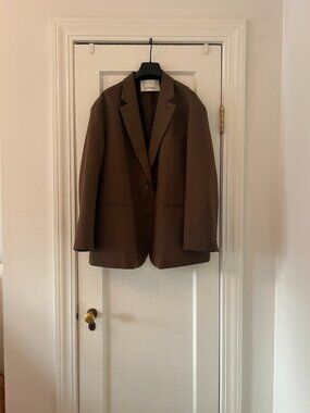 The Frankie Shop Brown Single-Breasted Blazer